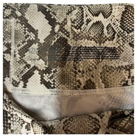 Victorias Secret Leggings Womens 12 Cloud Crossover Snake Ankle Pants Gray - Picture 14 of 15